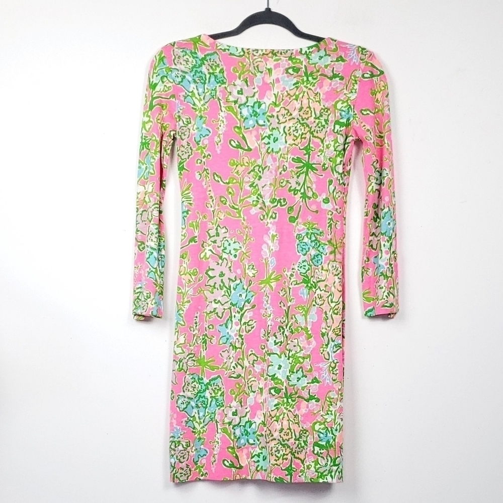 Lilly Pulutzer palmetto long sleeve Henley dress - Picture 6 of 7